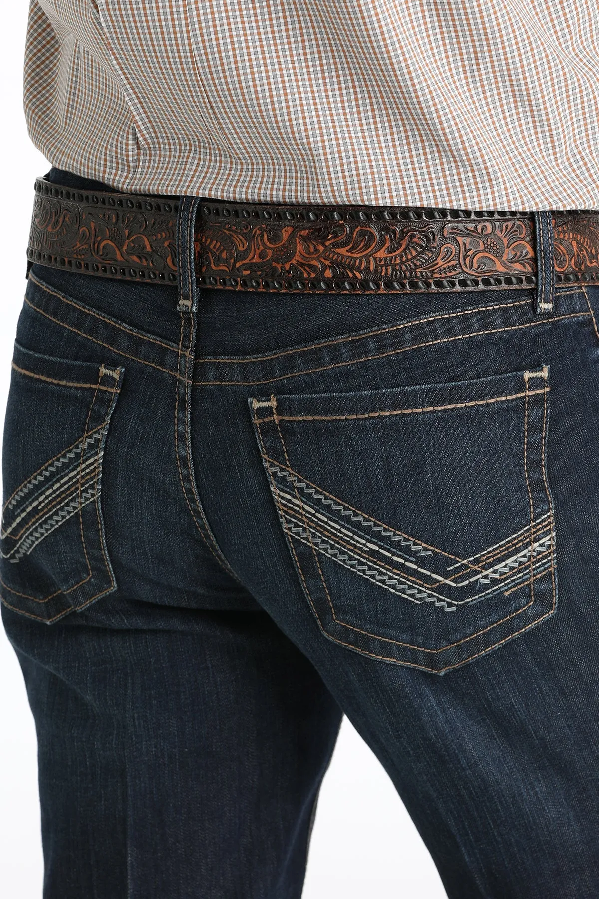 CINCH IAN DARK RINSE SLIM FIT BOOT CUT JEAN
