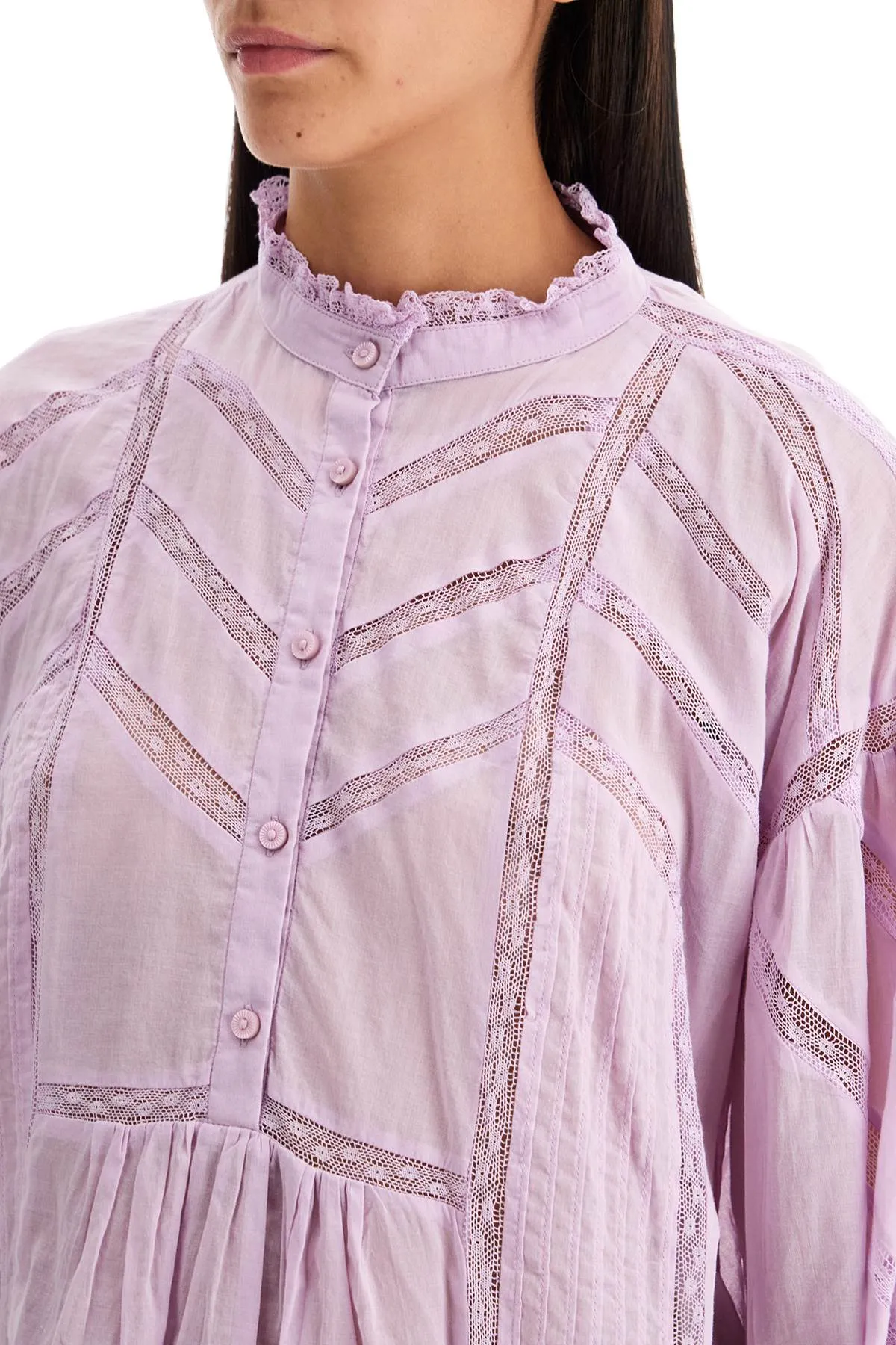 cotton gelma blouse for HT0486FA B3J06E LILAC