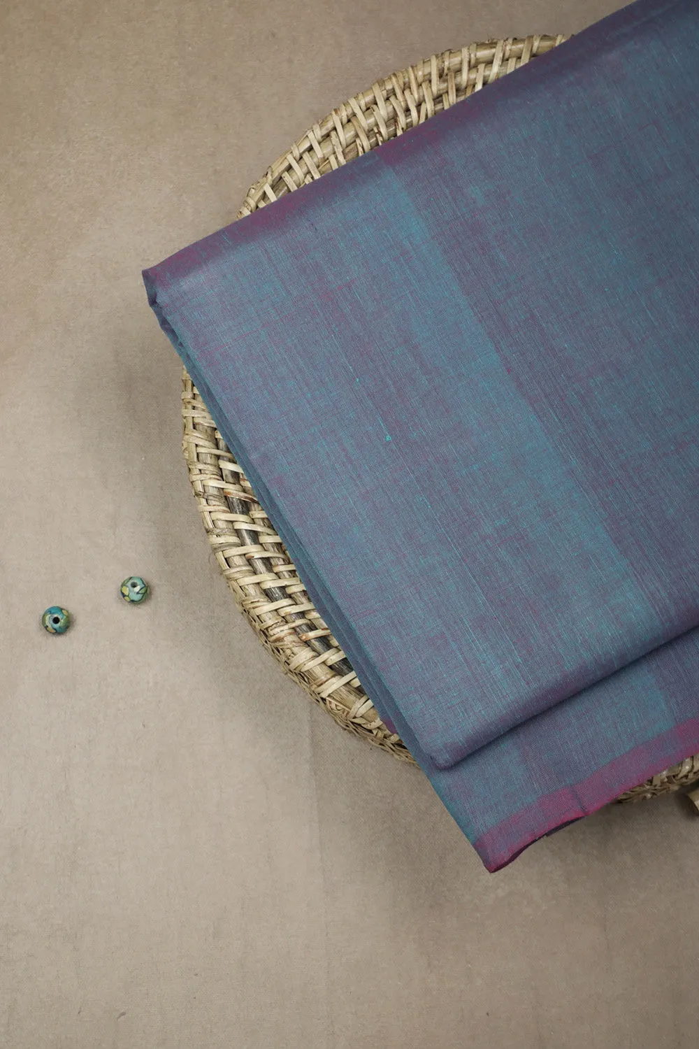 Dual Shaded Purple with Pink Mangalagiri Cotton Fabric