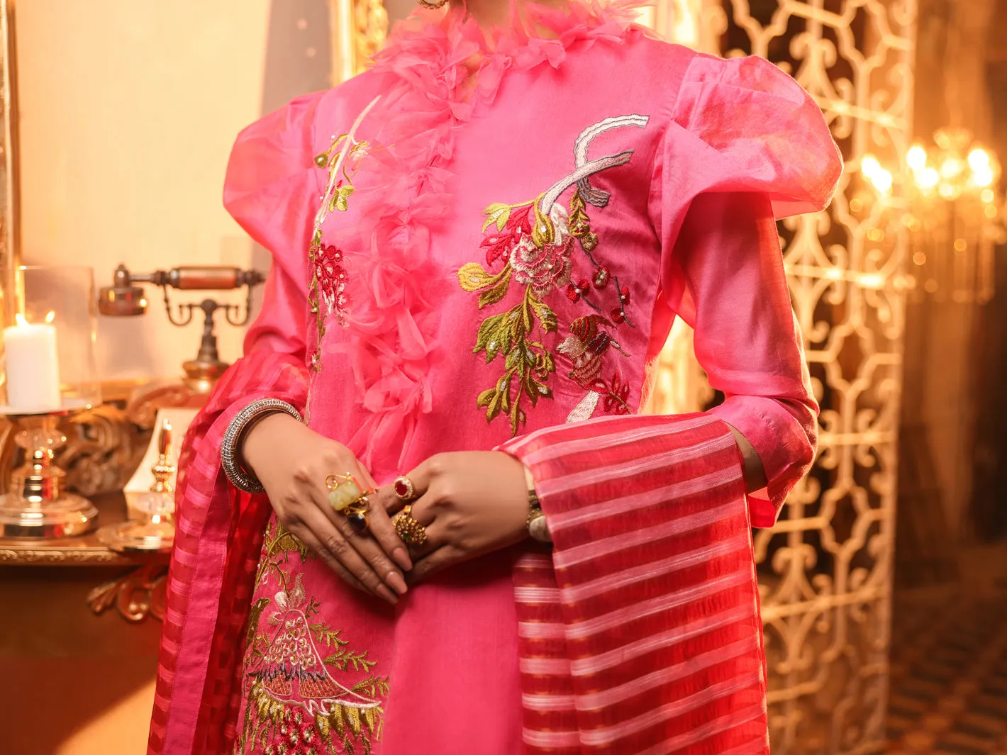 Fuchsia Modal 3 Piece Unstitched - ALP-3PS-1287