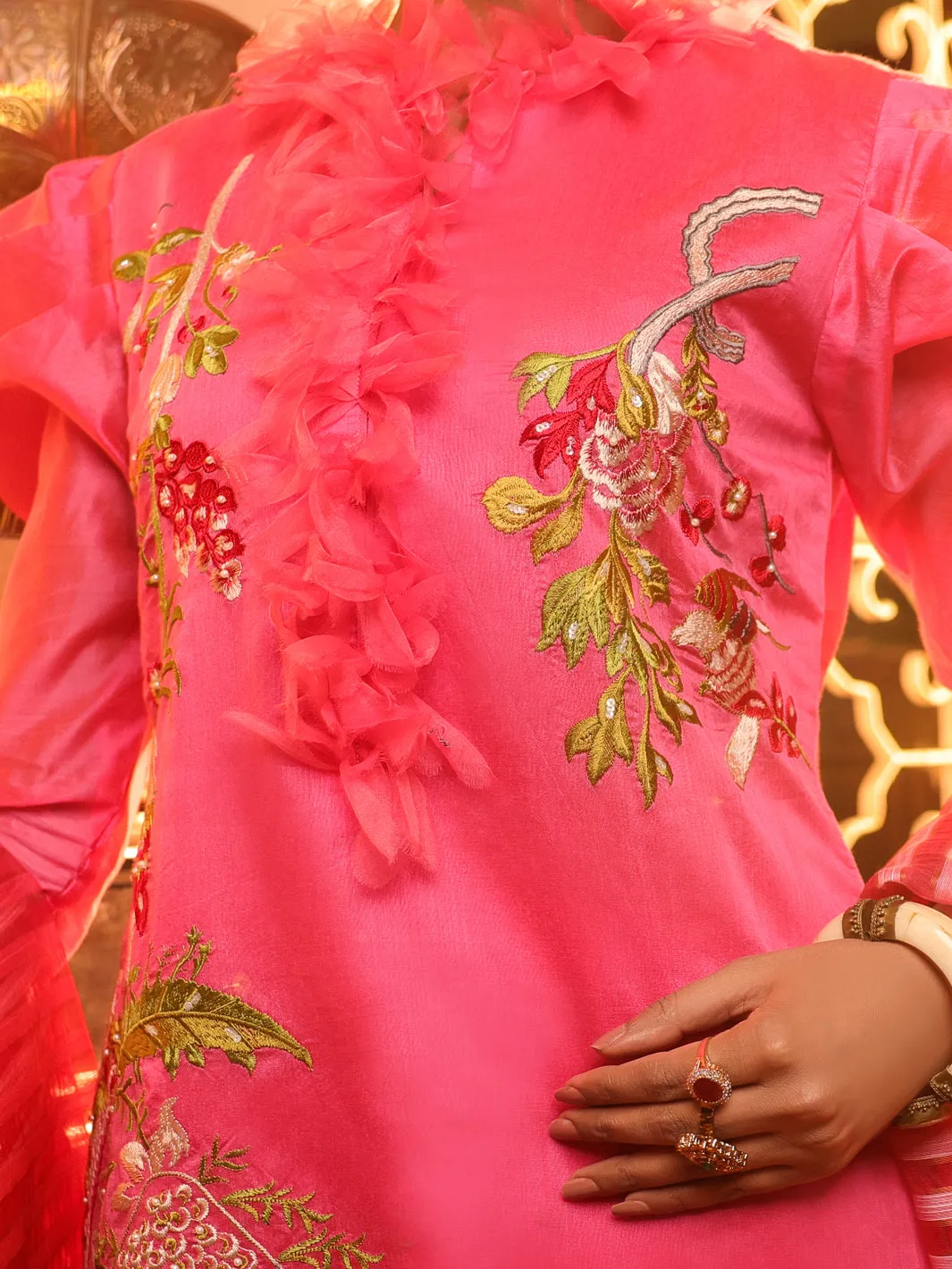 Fuchsia Modal 3 Piece Unstitched - ALP-3PS-1287