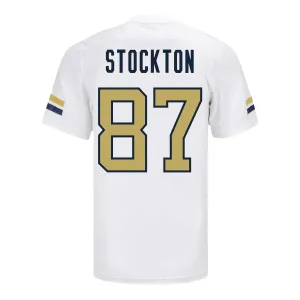 Georgia Tech Adidas Football Student Athlete #87 Bailey Stockton White Football Jersey