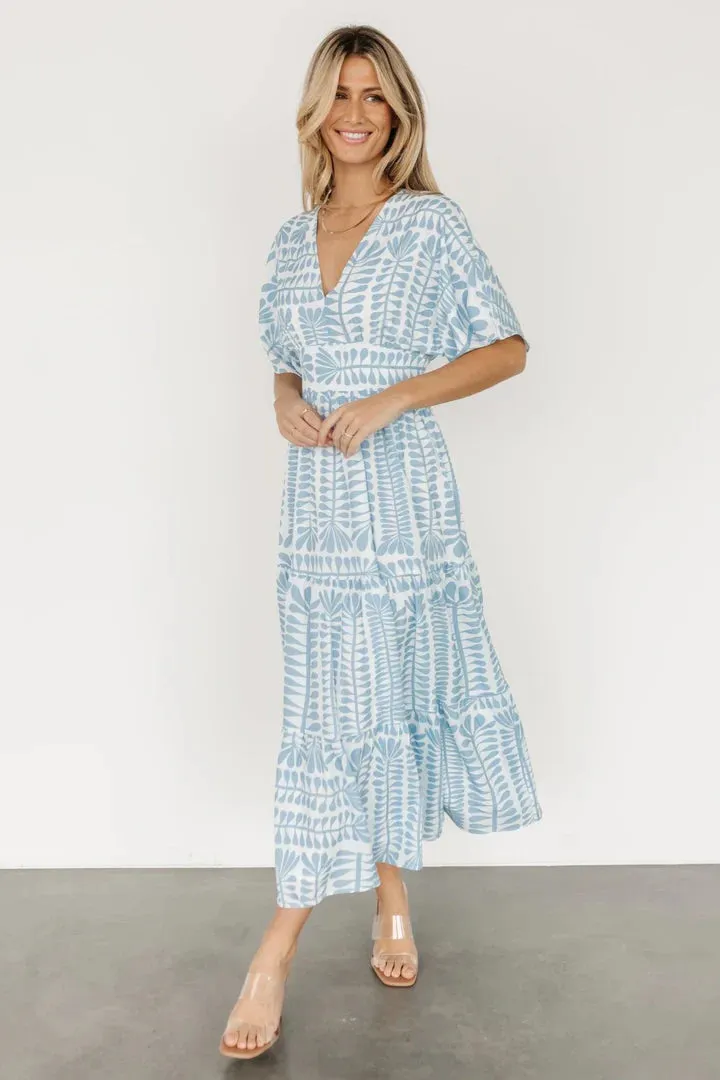 Kimono Stripe Short Sleeve Dress