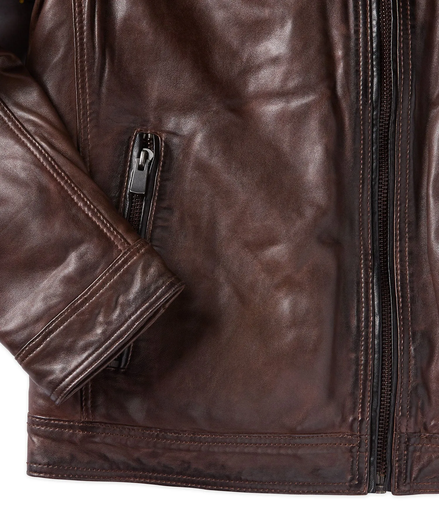Lambskin Leather Bomber Jacket