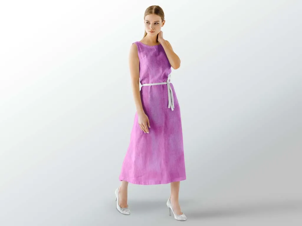 Light Pink Plain Rose Semi Silk Fabric