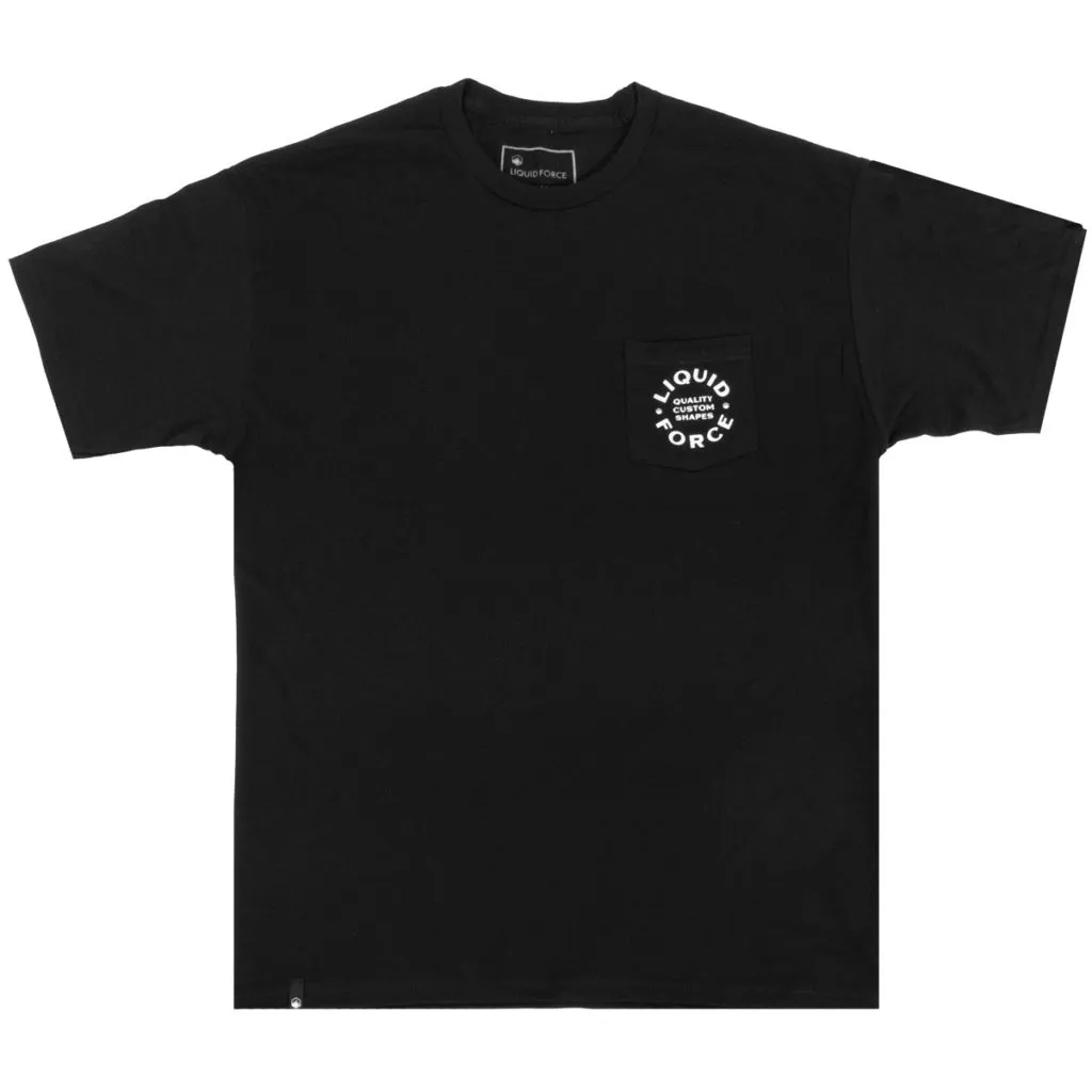 Liquid Force 2021 Custom Shapes Black Pocket Tee