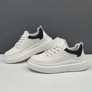 Men Minimalism Fashion Leather Casual Sneakers