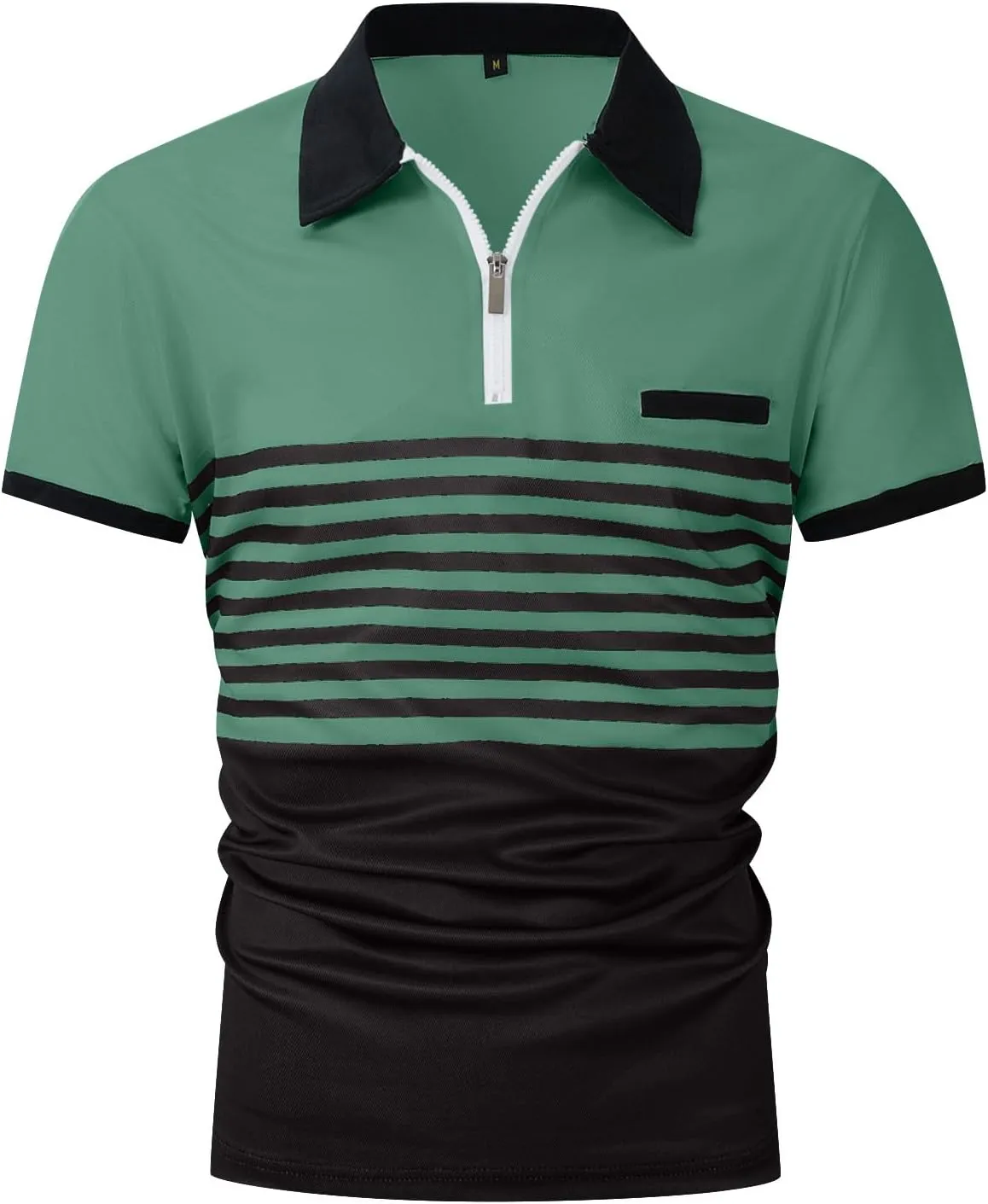 Polo Shirts Man Casual Oversized Short Sleeve Button Lapel Golf Tee Shirt Fashion Solid Color Stripe Cozy Fit Tops