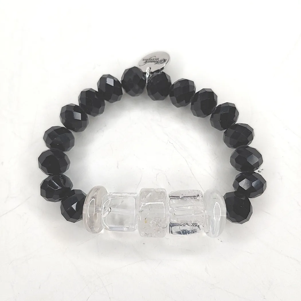 Quartz Beaded Bracelet Choose Color