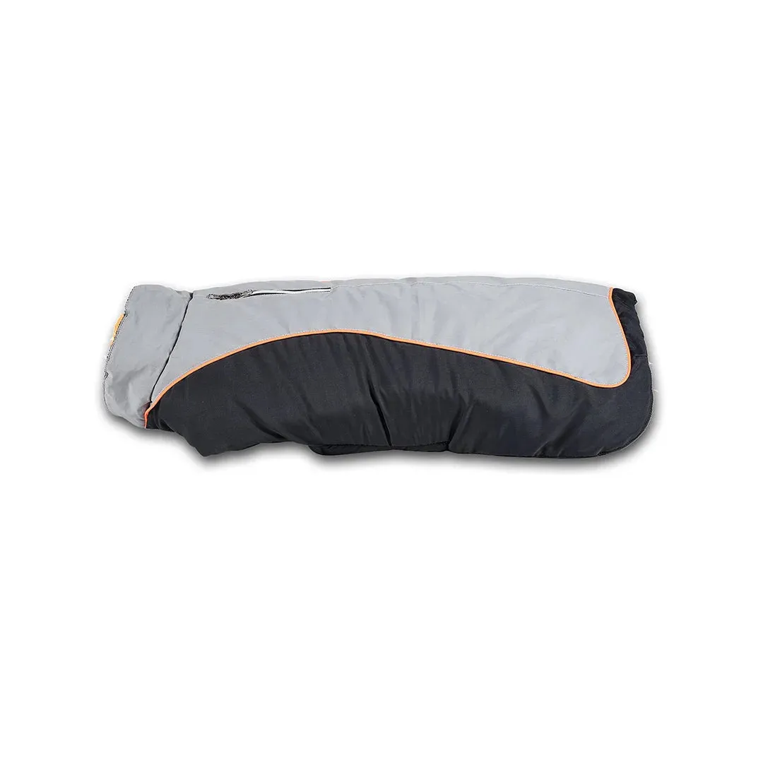Reflective Dog Puffer Jacket - Black