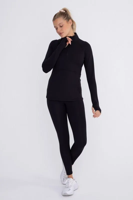 Ribbed High-Waisted Leggings