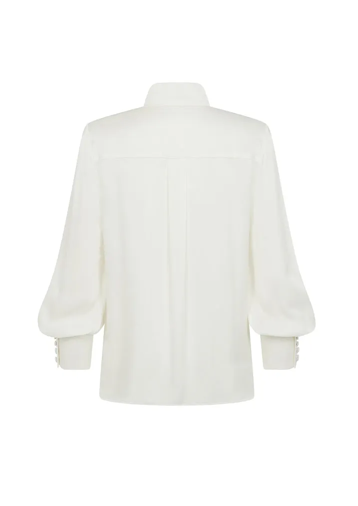 Silk Blouse in Sandwashed Silk Satin