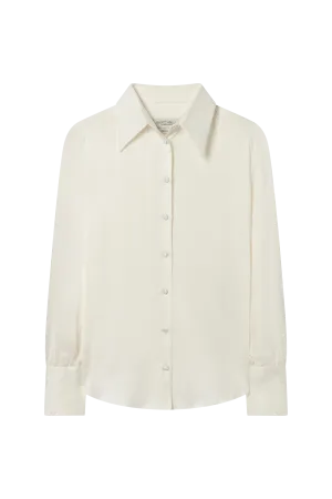 Silk Blouse in Sandwashed Silk Satin