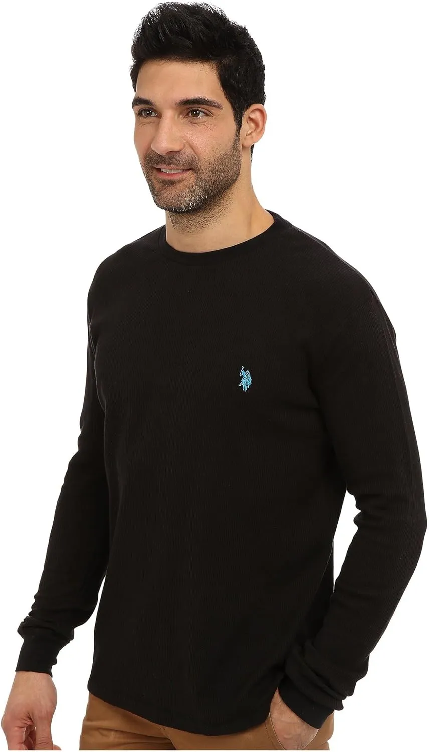 U.S. Polo Assn. Men's Long Sleeve Crew Neck Solid Thermal Shirt