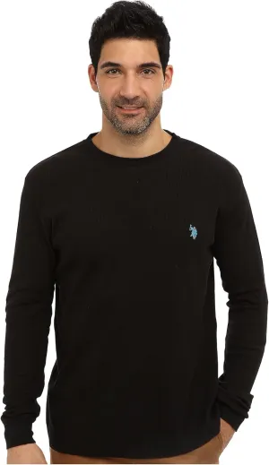 U.S. Polo Assn. Men's Long Sleeve Crew Neck Solid Thermal Shirt