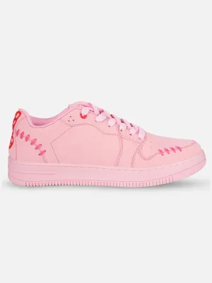 Women's Pink Platform Sneakers (IU1013)